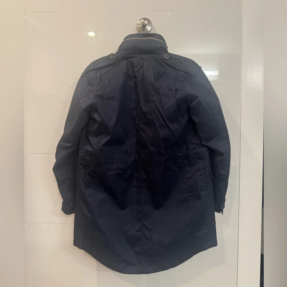 Coach Navy Utility Jacket XS Removable Liner Hooded Parka NWOT - Picture 6 of 12